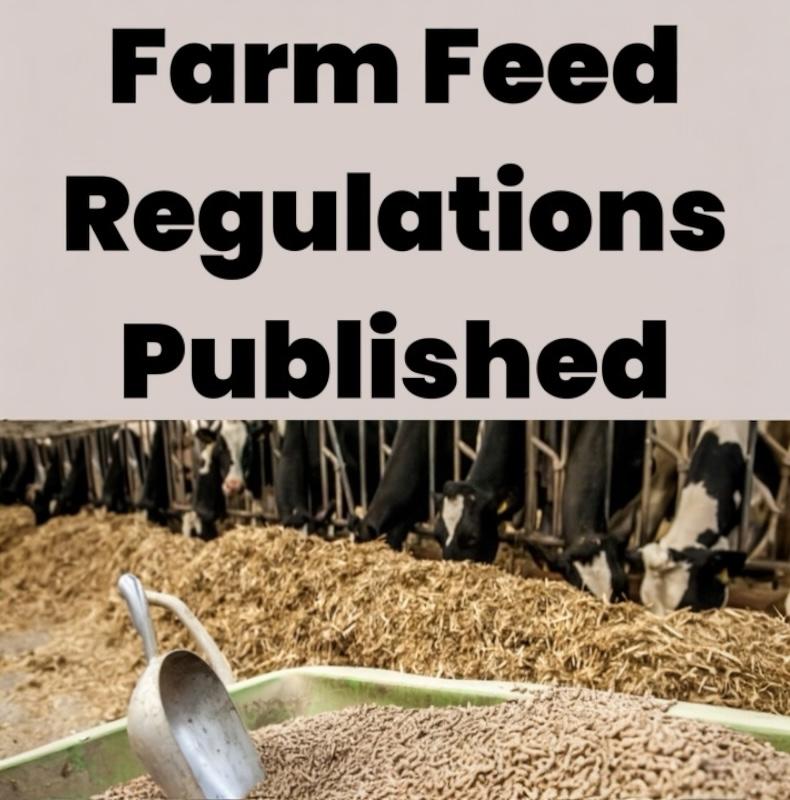 Long-awaited Act 36 Farm Feed Regulation amendment have been published for public comment.